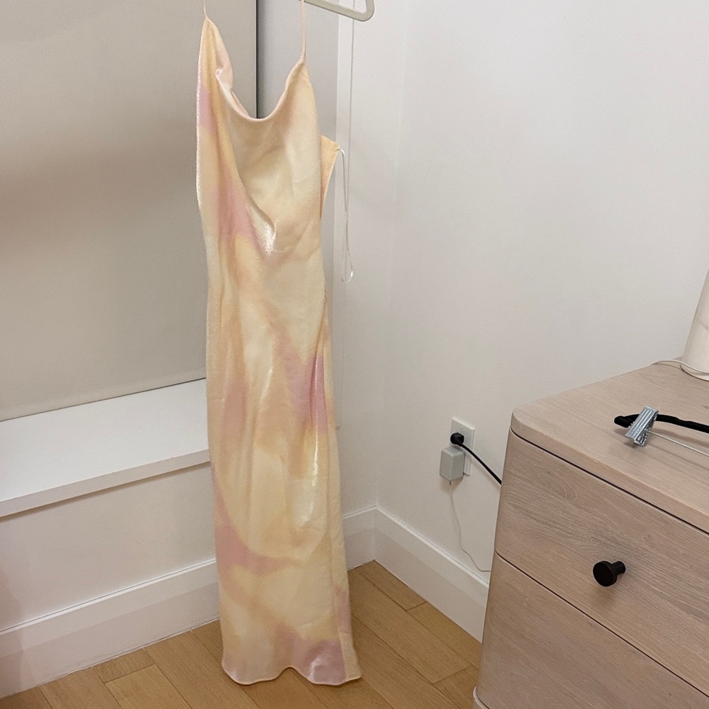 Elegant Tie-Dye Slip Dress